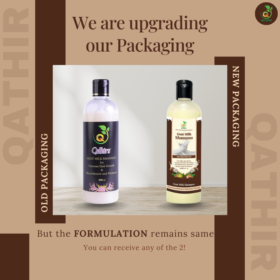 Qathirs Goat Milk Shampoo | Deep Nourishment & Hydration | For All Hair Types – 200ml